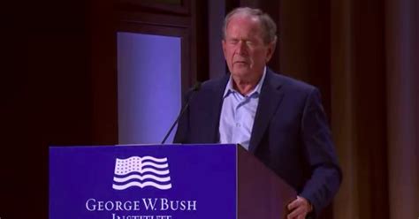 George Bush In Embarrassing Gaffe As He Condemns Unjustified Invasion Of Iraq In Ukraine Mix