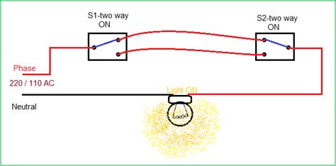 10 2 Way Lighting Circuit Loop At Switch Robhosking Diagram