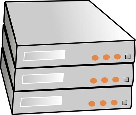 Clipart Stacked Servers