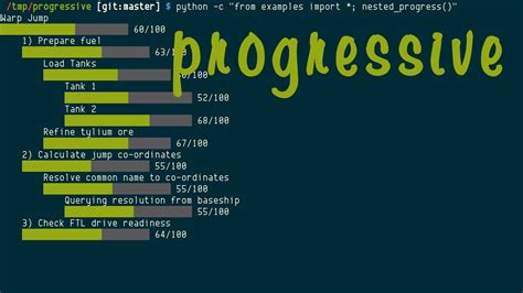 Progressive Nested Multiple Beautiful Progress Bar In Python Youtube