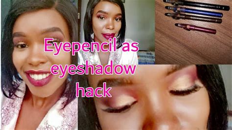 eyeshadow hack using eyepencils only youtube