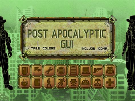 post apocalyptic game interface by 2d game assets on dribbble