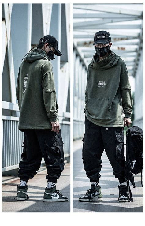 new streetwear men s multi pockets cargo harem pants hip hop casual male track pants joggers