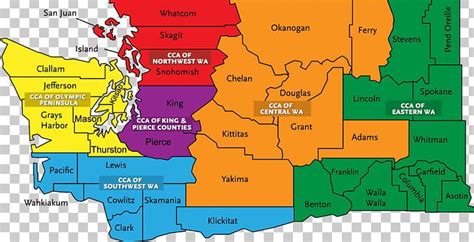 Child Care Aware Of Washington Map Region Southwest Washington