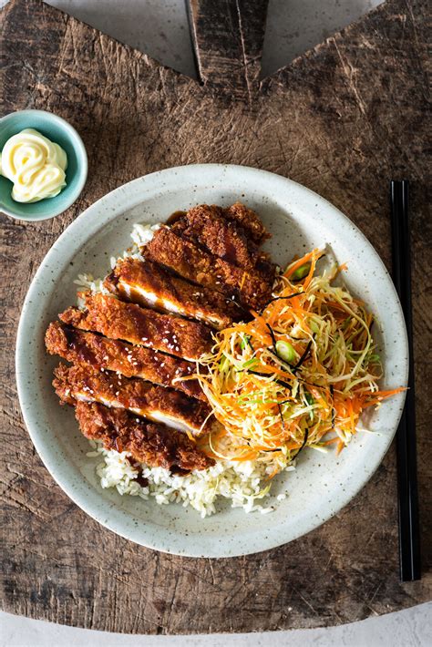 Chicken Katsu With Cabbage Salad And Garlic Rice THE HUNGRY COOK