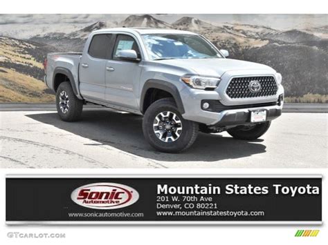 2019 Cement Gray Toyota Tacoma Trd Off Road Double Cab 4x4 133342775