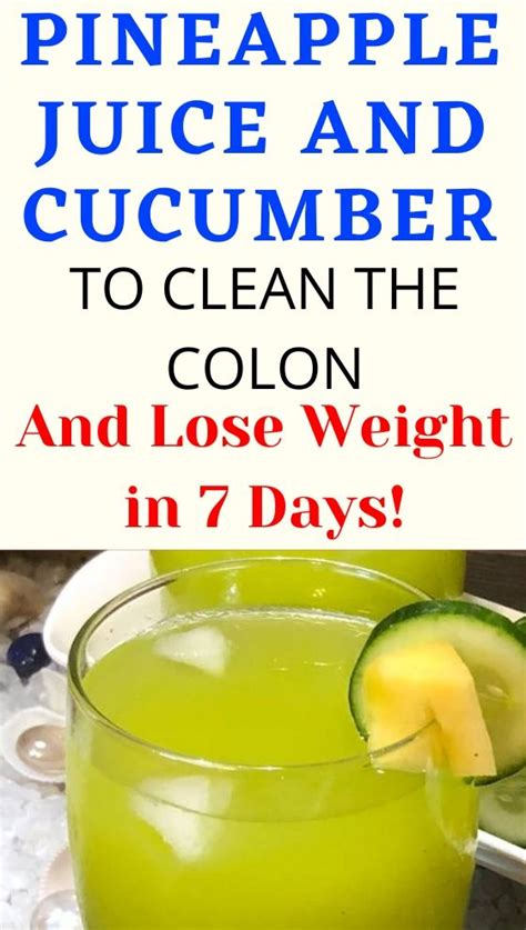 Cucumber Pineapple Juice The Powerful Weight Loss Combo Hello