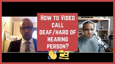 How To Video Call A Deafhard Of Hearing Person Cc Youtube