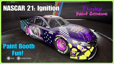 NASCAR 21 Ignition Paint Booth Funky Interstate Scheme YouTube