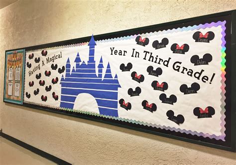 Disney Bulletin Board First Day Of School Disney Themed Classroom
