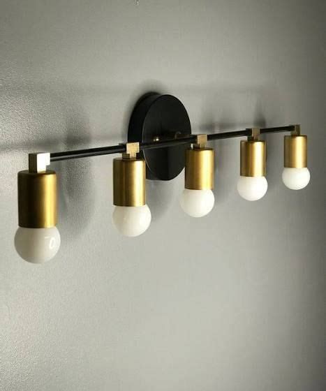 Other fixtures may use clips that can be. champagne bronze vanity light bar light | Vanity light ...