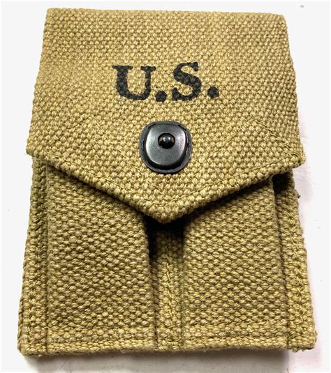 Wwii Us M1924 M1911 45 Pistol Belt Ammo Pouch Khaki Etsy