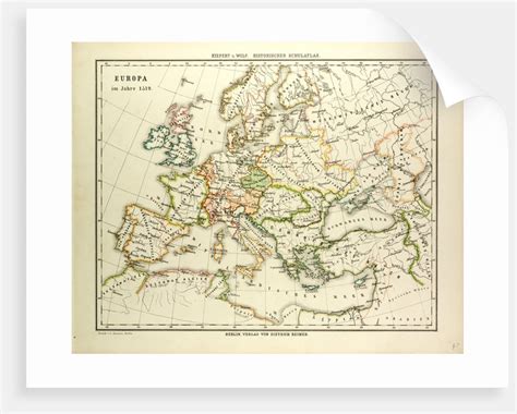 Map Of Europe In 1519 Posters And Prints By Anonymous
