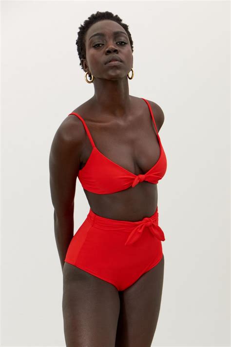 Mara Hoffman Bikini Tops Carla Bikini Top Red Womens Fuenlastock