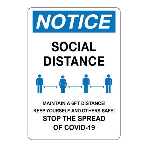 Social Distancing Signs Wall Sign Signquick