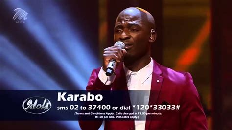 Idols Top 6 Performance Karabo Adds Soul Youtube