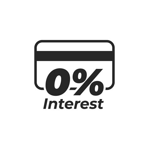 0 Percent Interest Installment Payment Icon Isolated On White