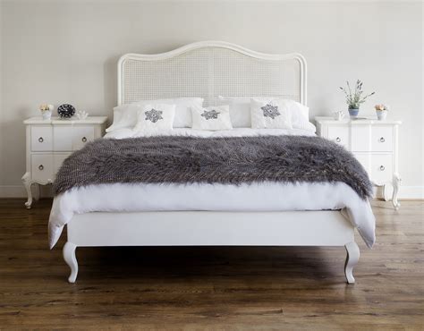 A wicker bedroom chair, a headboard or table, or a whole wicker bedroom furniture set lends a natural, calming air. Beaulieu French Rattan Bed | French Bedroom Furniture ...