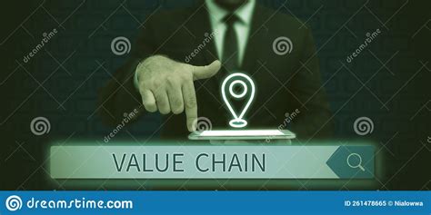 Inspiration Showing Sign Value Chain Word Written On Set Of Functional