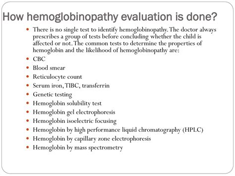 Ppt Hemoglobinopathy Evaluation Powerpoint Presentation Free