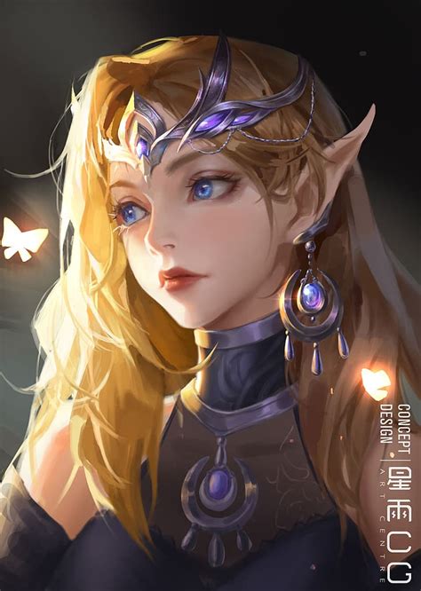 Hd Wallpaper Artwork Fantasy Art Women Blonde Elves Elf Ears