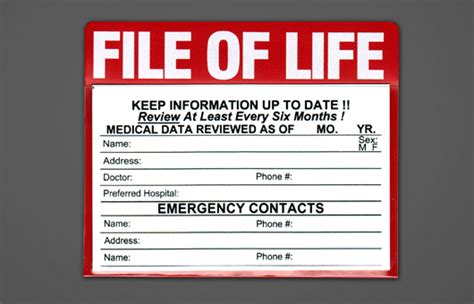 Getting older brings with it certain challenges, whether they involve physical exhaustion, health or just not being as active throughout the process of applying for the senior citizens card, you will be asked multiple questions and have to submit or upload documents that. File of Life | Emergency Medical Information - Medical ID Card