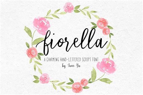 Fiorella Font By Jane Yu Designs On Creativemarket Pointed Pen