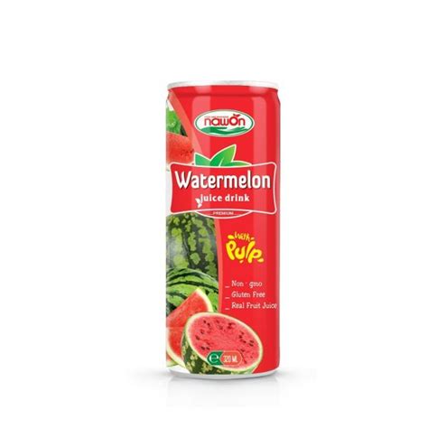 Watermelon Juice Drink 320ml Packing 24 Can Carton Nawon Food And Beverage