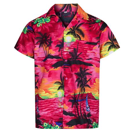 Para Hombres Camisa Hawaiana Aloha Fiesta Tem Tica Camisa Vacaciones