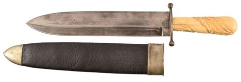 Wr Butcher Sheffield Bowie Knife And Original Case