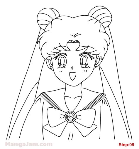 How To Draw Usagi Tsukino From Sailor Moon Ilustrações