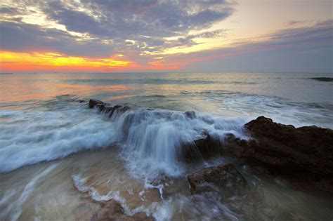 3840x2555 Dawn Dusk Idyllic Nature Ocean Scenic Sea Seascape
