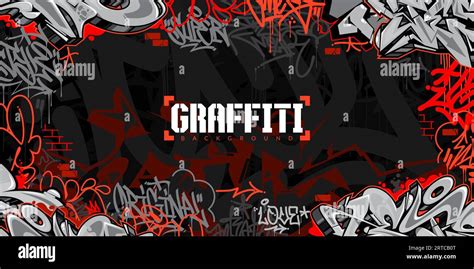 Abstract Urban Style Hiphop Graffiti Street Art Vector Illustration