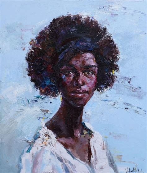 Beautiful African Woman Portrait Painting 2016 Oil Painting By