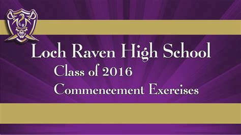 Loch Raven Hs Commencement 2016 Hd On Vimeo