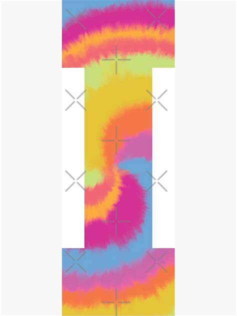 Letter I Initial Tie Dye University Letter Poster For Sale By