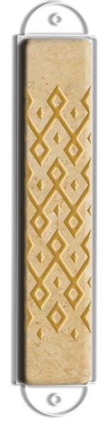 Mezuzah Form Pyramid Template Gold A Piece Of Israel