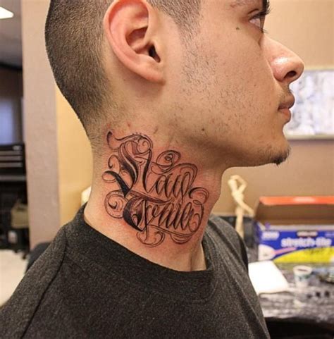 Side Neck Tattoo Lettering Howtotrainyourdragonbirthdayparty