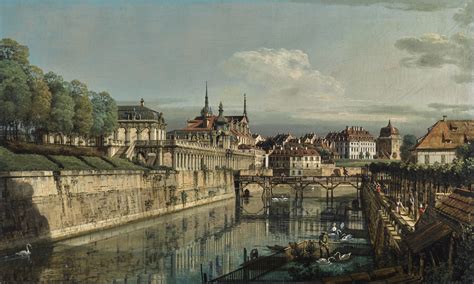 Bernardo Bellotto Dresden A View Of The Moat Of The Zwinger