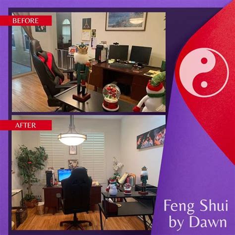 Feng Shui Office Before After