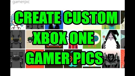 How To Create A Custom Xbox One Gamer Picture Youtube