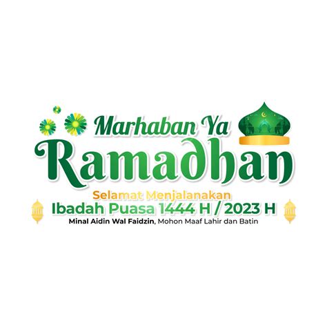 Gambar Ramadhan 2023 Salam Marhaban Ya 1444 H Vektor Ramadhan 2023