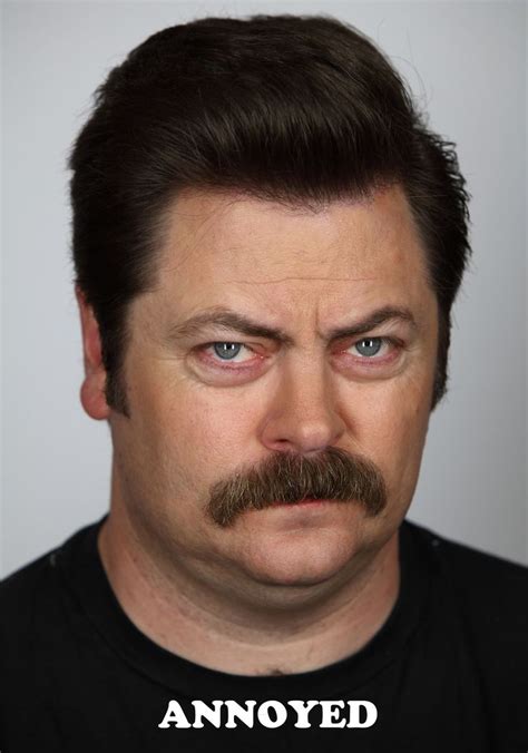 Example sentences from the web for annoyed. Annoyed | Parks and recreation, Annoyed face, Ron swanson
