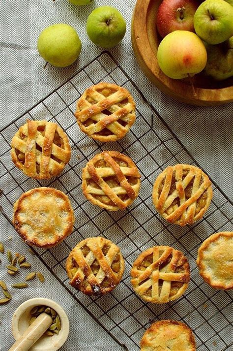 Mini Apple Hand Pies Baked In A Muffin Tin Spiced With Cardamom And
