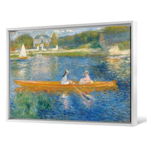 Auguste Renoir The Skiff La Yolerowing On The Rivercanvas Etsy