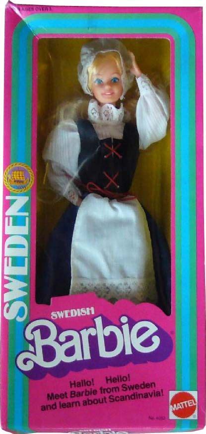 1983 special edition dolls of the world swedish barbie doll 2 4032 barbie dolls nostalgic