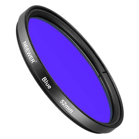 Neewer 52mm Full Blue Lens Filter For Nikon D3300 D3200 D3100 D3000