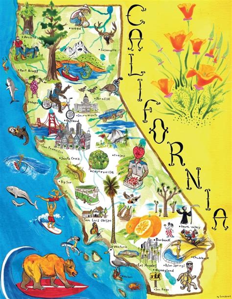 Northern California Attractions Map Free Printable Maps