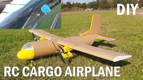 How To Make Rc Cargo Airplane Diy Twin Motor Model Aircraft Youtube