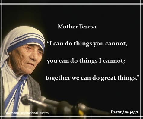 Inspirational Quotes Mother Teresa Together Quotes